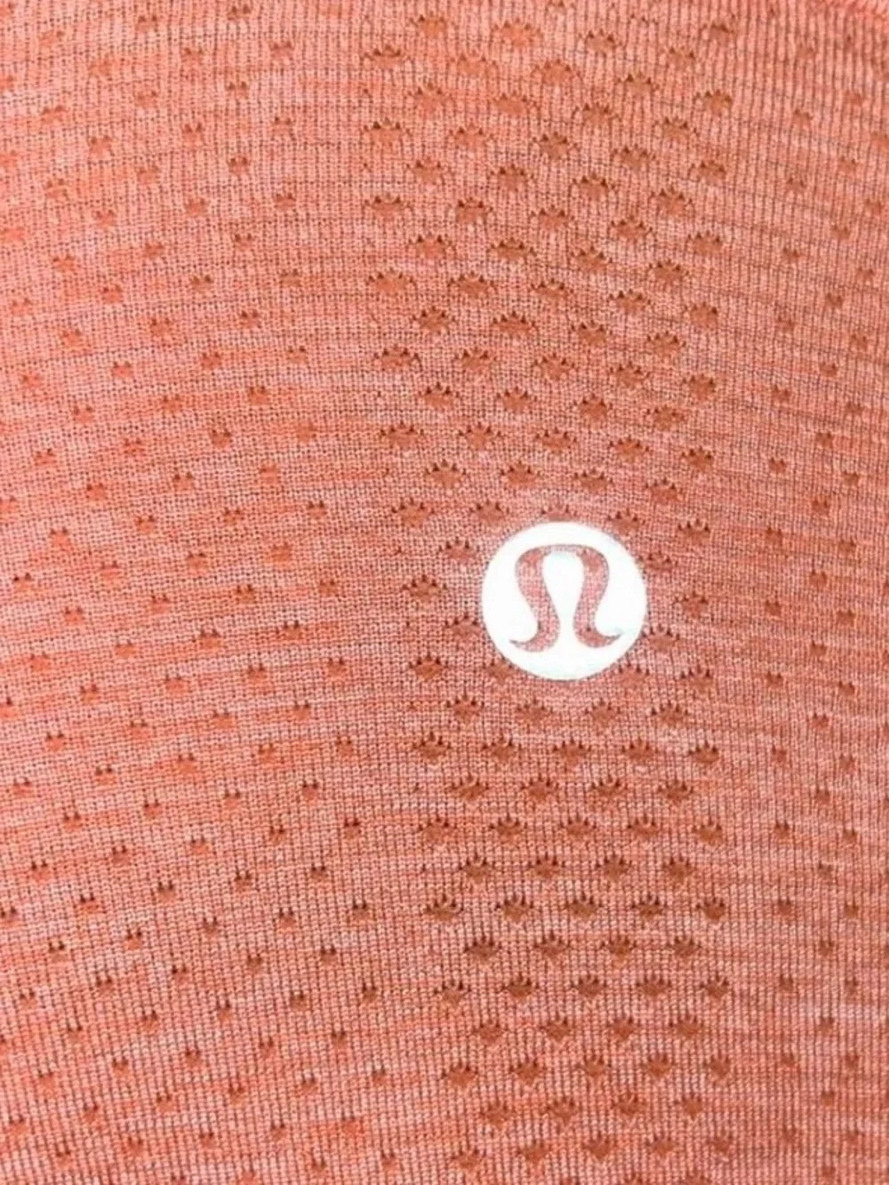 lululemon athletica coral seamless workout top